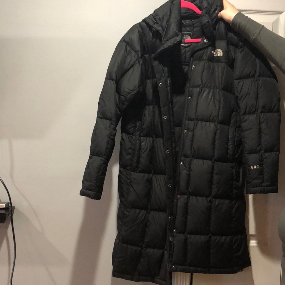 midi northface down jacket